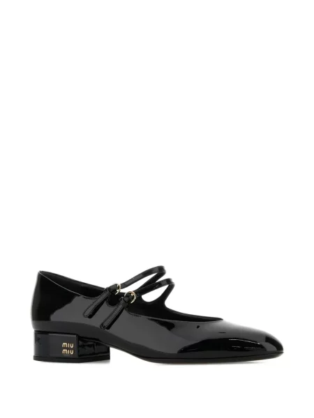 Pantofi cu toc Miu Miu din piele negru