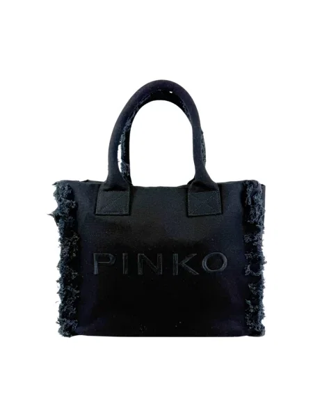 Shopperka Pinko skórzana czarna