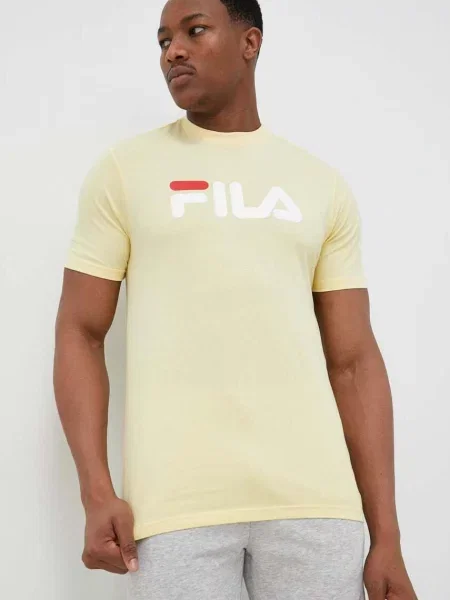 Тениска Fila Bellano с принт жълто