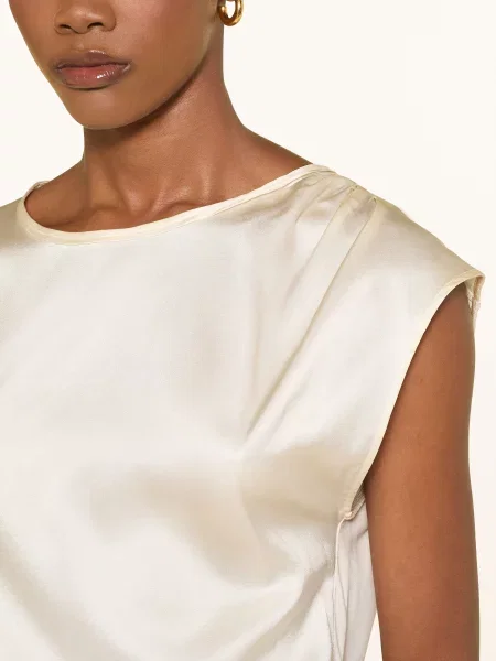 Boss Bluzka Etoga Z Mieszanki Materiałów weiss