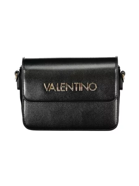 Lniana torebka crossbody Valentino By Mario Valentino czarna