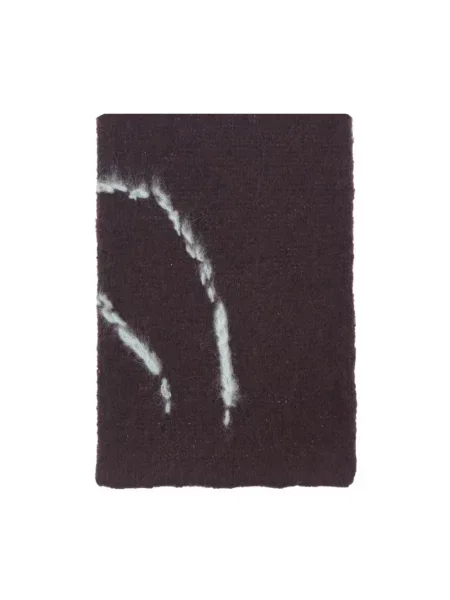Haftowana szal Dries Van Noten brązowa