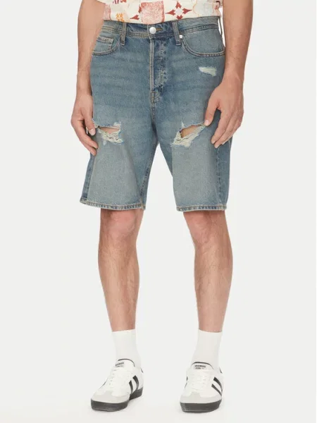 Jack&Jones Kratke traperice Alex plava