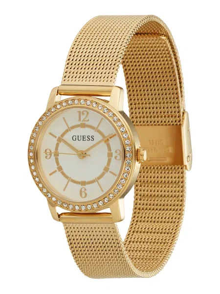 GUESS Ceas analogic Melody auriu alb