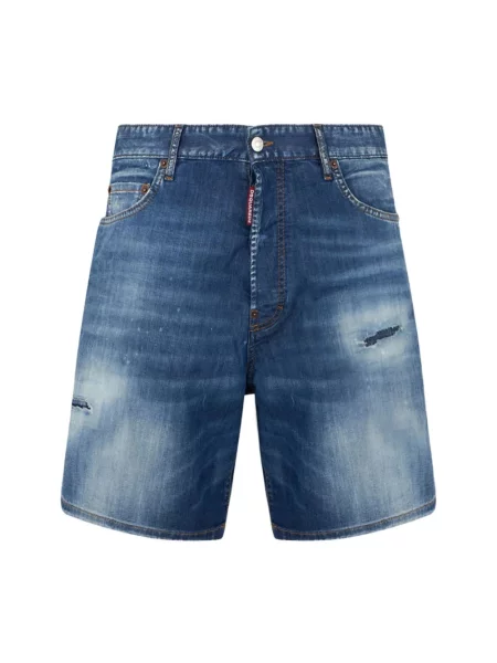 Szorty jeansowe Dsquared2 niebieskie