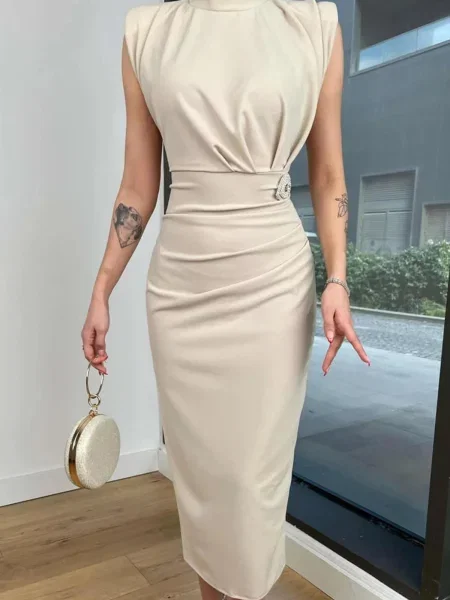 Odgovarati haljina Dewberry od krep kamenje