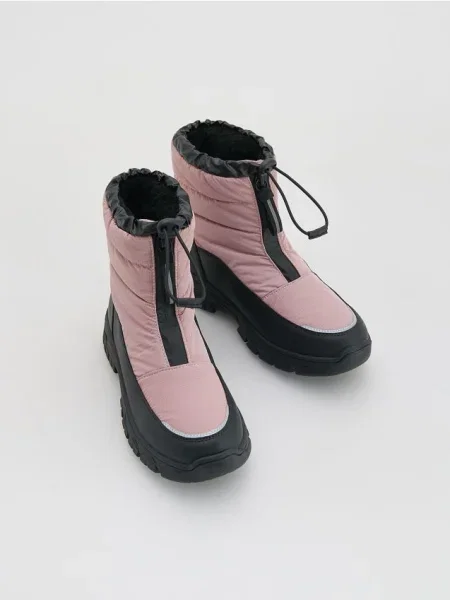 Reserved Zateplené snehule škoricovo červená