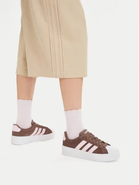 Tenisice adidas Streettalk Bold Shoes smeđa
