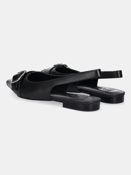 Answear Lab balerini de piele cu deschis negru
