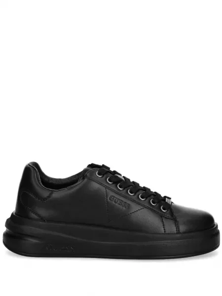 Sneakerși Guess cu autograf negru