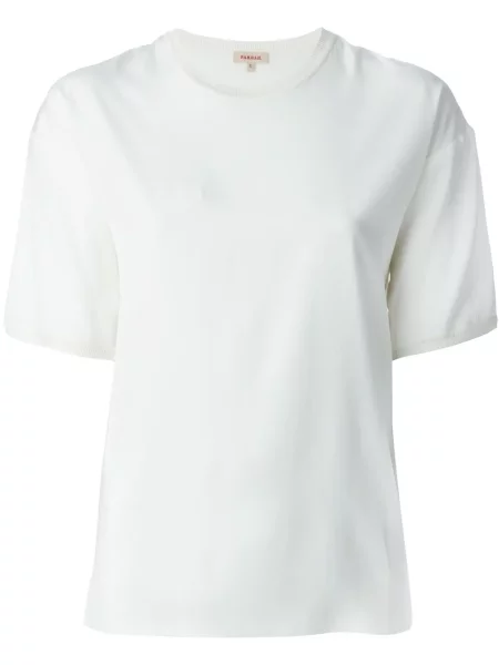 Bluză P.a.r.o.s.h. cu decolteu rotund alb