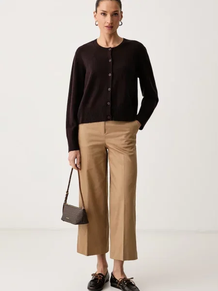 United Colors of Benetton cardigan pentru femei cu lână maro