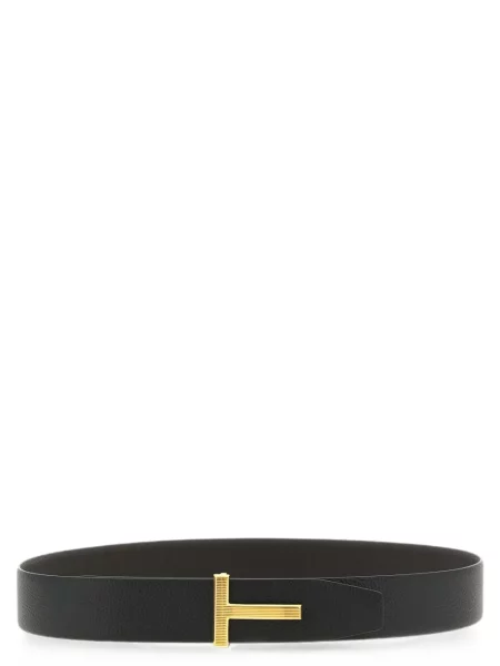 Cu centură reversibil curea Tom Ford din piele maro