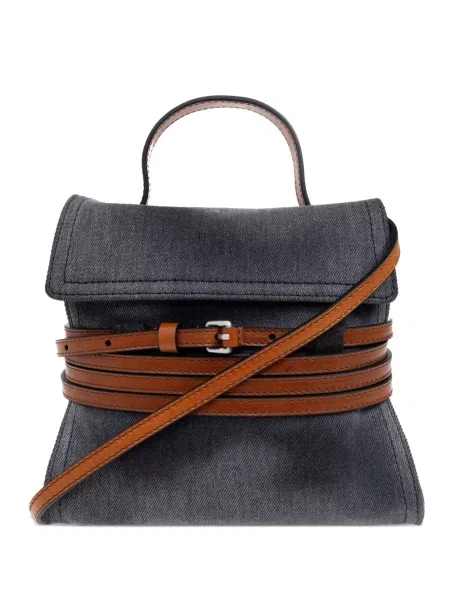 Mini ledvinka Moschino šedá