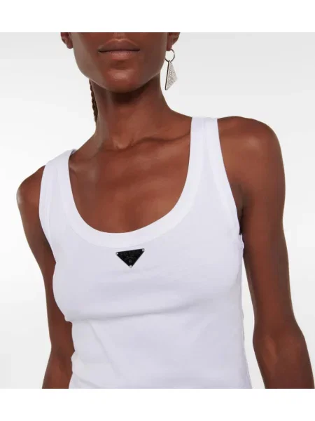 Top Prada alb