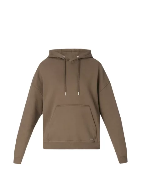 Hanorac cu glugă Sweaty Betty cu glugă cu cordon maro