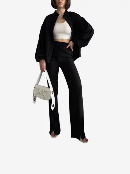 My fashion Házi ruha Zweiteiliges Set' fekete