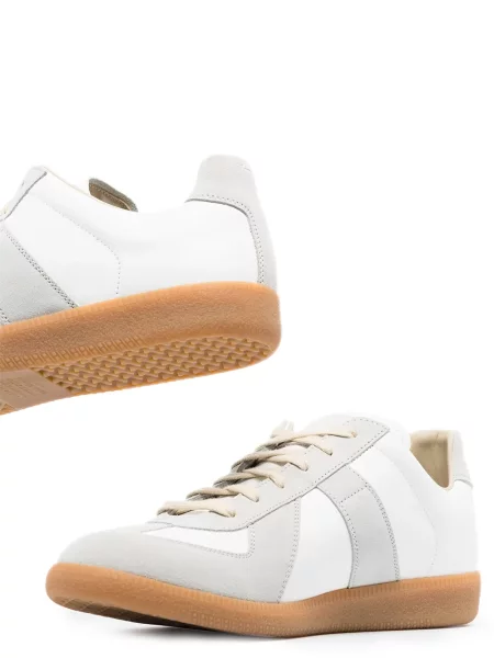 Sneakersy Maison Margiela zamszowe białe