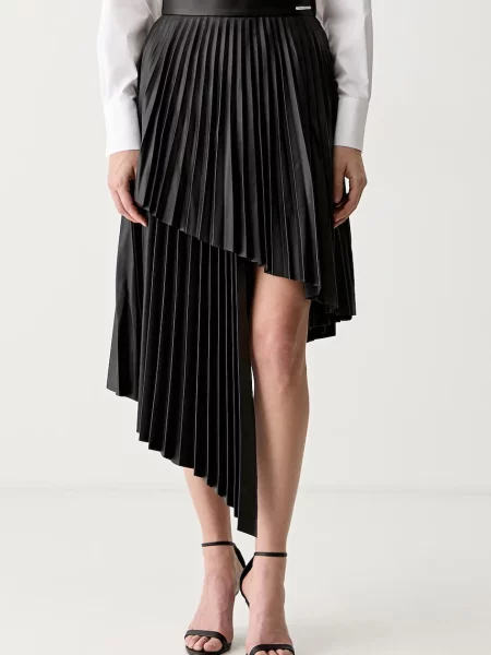 Karl Lagerfeld fustă asimetrică negru