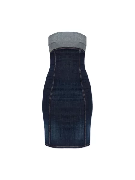 Sukienka jeansowa Dsquared2 niebieska