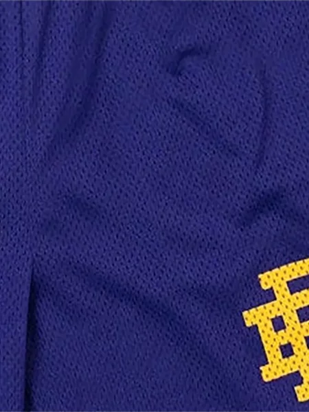 Pantaloni scurți Eric Emanuel plasă cu autograf violet