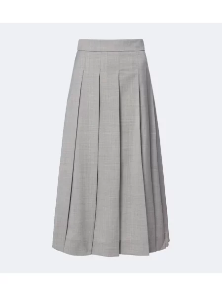 Fusta maxi 's Max Mara de lână gri