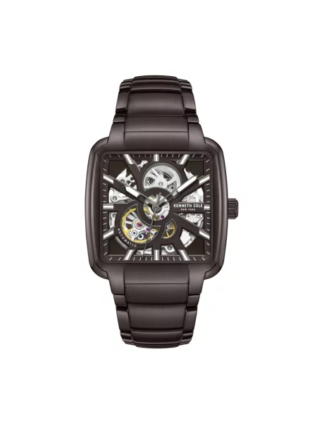 Kenneth Cole Analogové hodinky Automatic watch Automatic Steel Square' hnědá