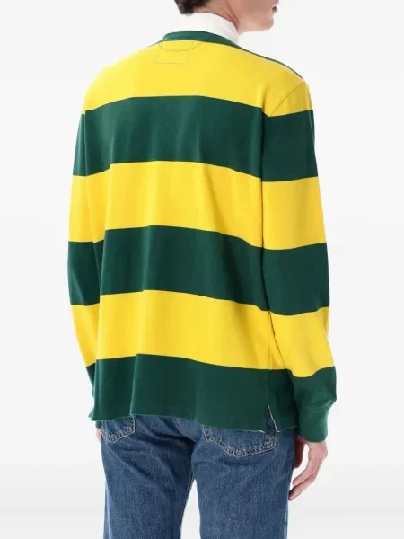 Поло тениска Polo Ralph Lauren на райета зелено