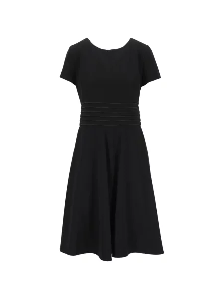 Μικρός φόρεμα Emporio Armani με κοντό μανίκι μαύρο