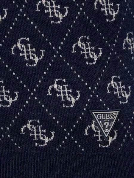 Свитер Guess с принтом синий