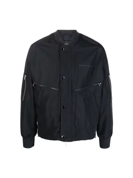 Kurtka bomber Emporio Armani niebieski
