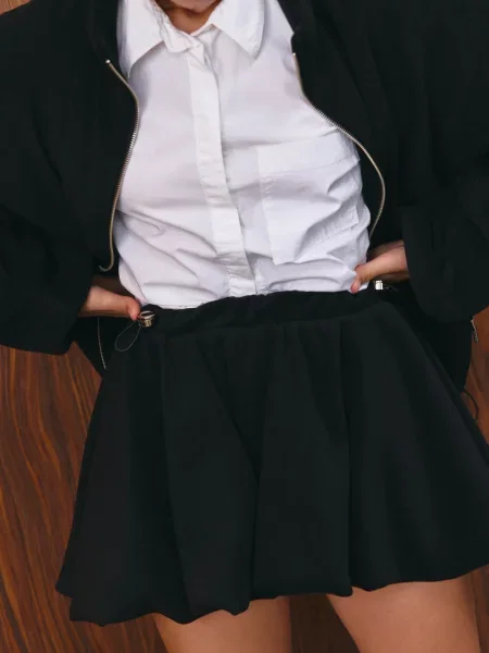 Спідниця міні MARCHI фліс чорний