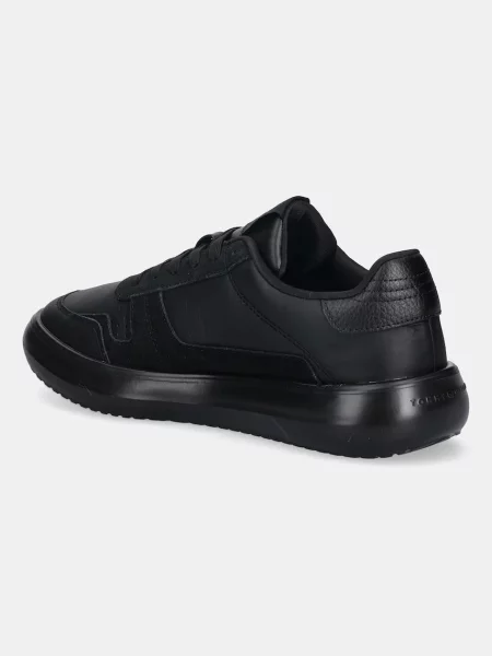Kožené tenisky Tommy Hilfiger MODERN LIGHTCUP LTH WL černá