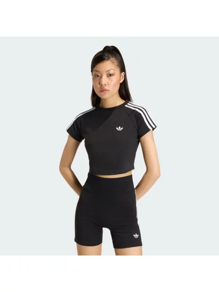 T-shirt adidas SST Baby T-shirt Black/ Black/ White XS biała