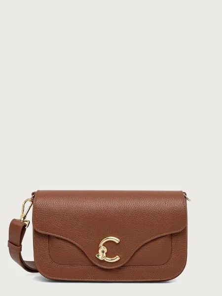 Coccinelle crossbody kabelka dámska kožená hnedá