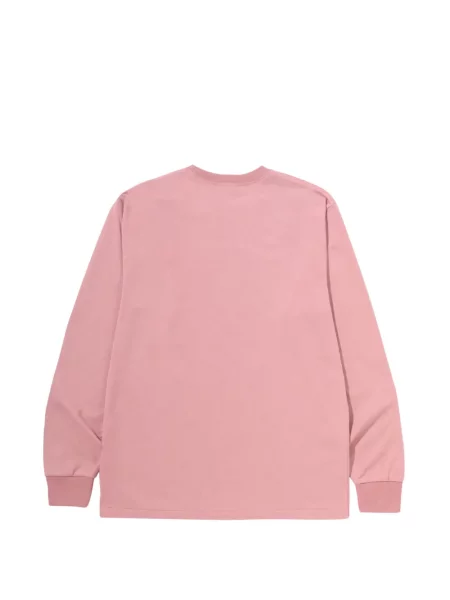 Lung tricou A Bathing Ape® cu imagine roz