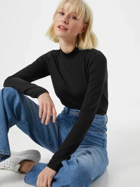 VILA Tricou Leoa' negru