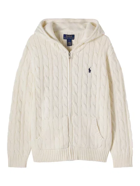 Gyerek kapucnis melegítő felső Polo Ralph Lauren fehér