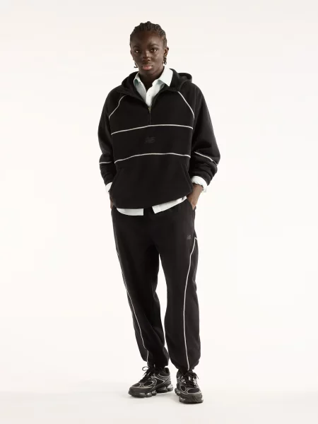 Флисовый свитер New Balance черный