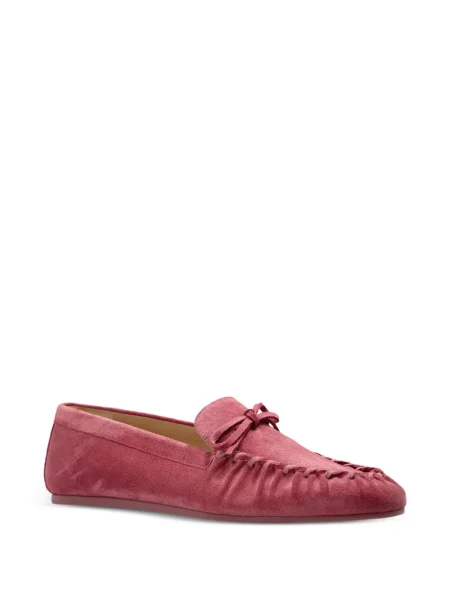 Pantofi loafer Stuart Weitzman cu funde roz