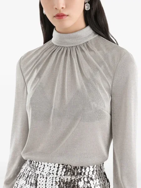 Top Dolce & Gabbana din jerseu gri