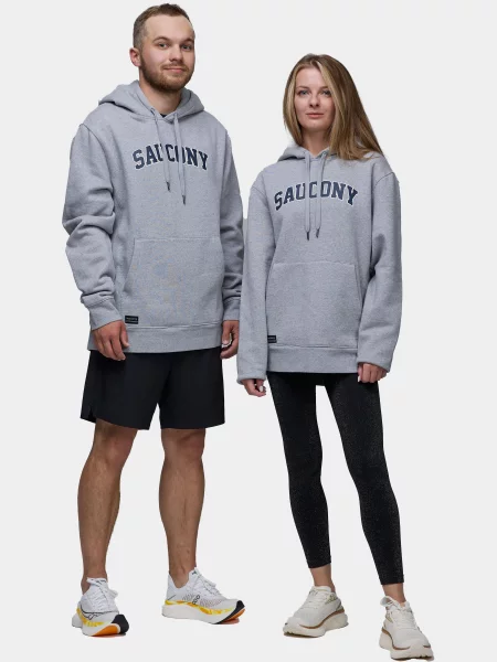 Худи Saucony серое