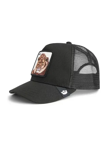 Goorin Bros czapka z daszkiem z dodatkiem bawełny King Trucker czarny