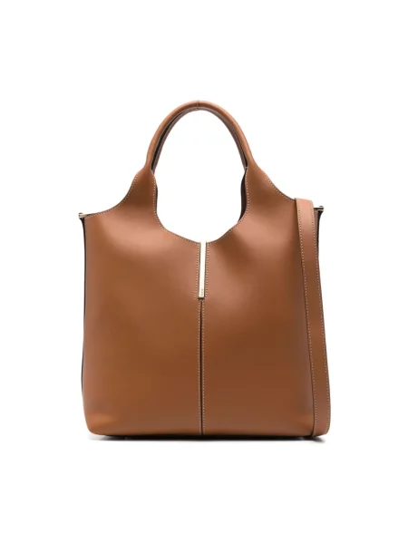 Shopperka Tod's skórzana brązowa