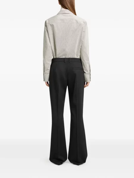Pantaloni Courreges de lână negru