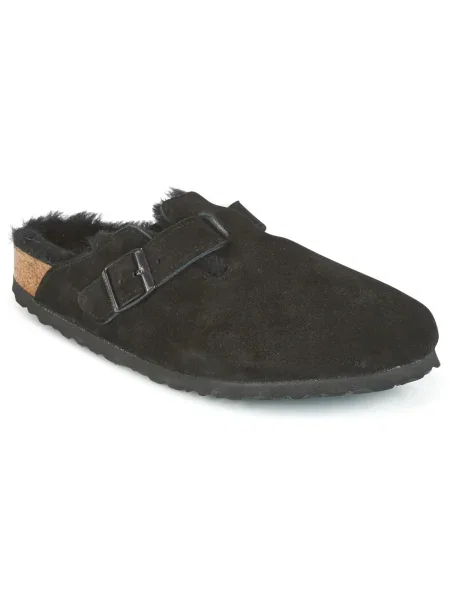 Tenisky Birkenstock z ovčej kože čierna