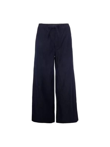 Szerokie jeansy Max Mara Studio niebieskie