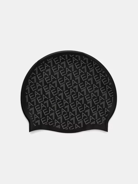 Emporio Armani plavalna kapa črna