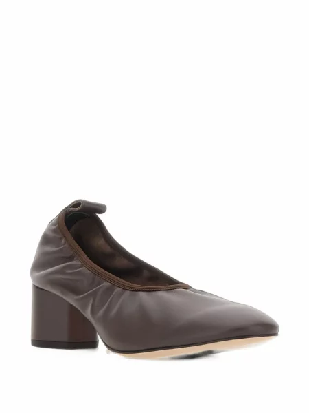 Pantofi cu toc Aeyde din piele maro