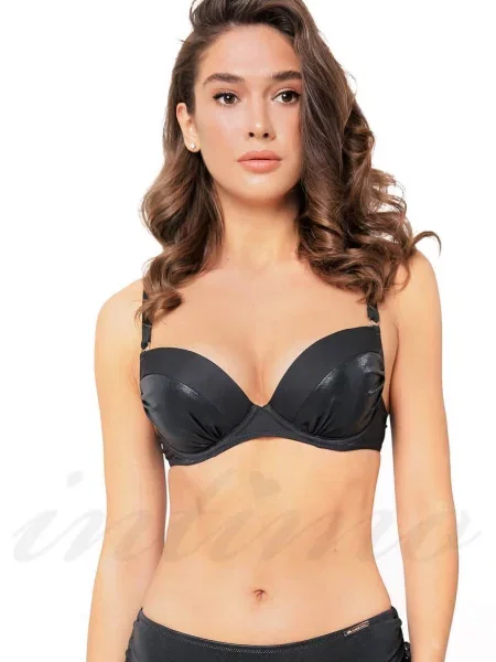 Верх купальника с уплотненной чашкой чорний